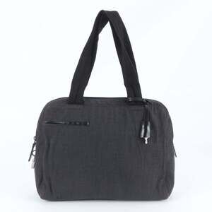 Prada Leather Canvas Tote Bag Handbag Shoulder for Women